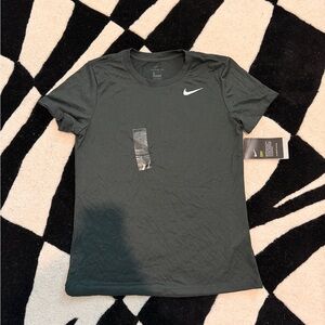 Nike Dri-FIT Short Sleeve Tee with White Swoosh